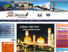 Tablet Screenshot of haryonotours.com